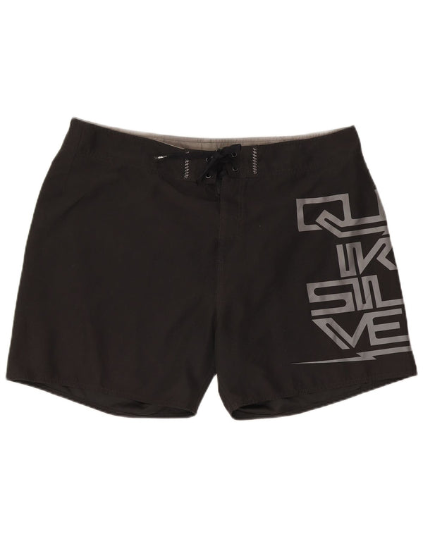 Quiksilver Mens Graphic Swimming Shorts XL Black Polyester