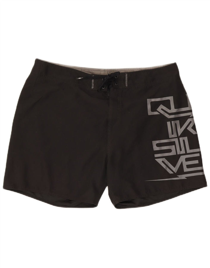 Quiksilver Mens Graphic Swimming Shorts XL Black Polyester
