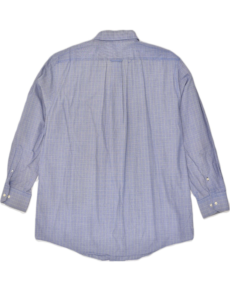 TOMMY HILFIGER Mens Slim Fit Shirt Size 171/2 XL Blue Check Cotton | Vintage Tommy Hilfiger | Thrift | Second-Hand Tommy Hilfiger | Used Clothing | Messina Hembry 