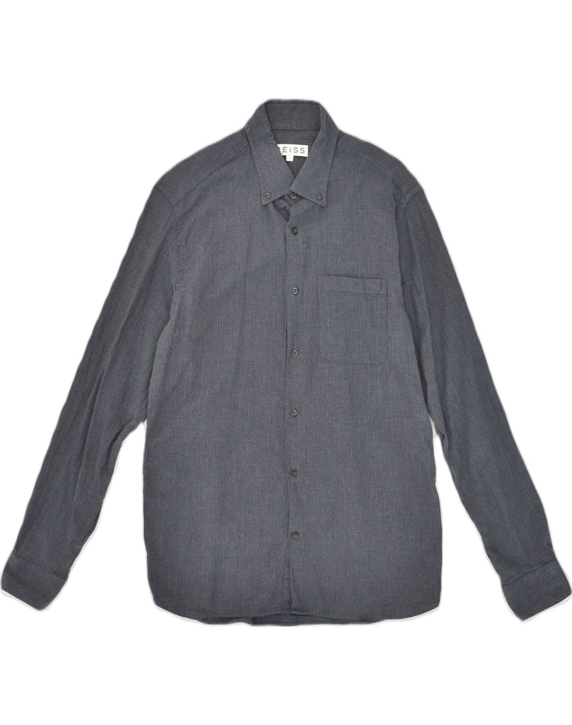 REISS Mens Slim Shirt Large Grey Cotton | Vintage Reiss | Thrift | Second-Hand Reiss | Used Clothing | Messina Hembry 