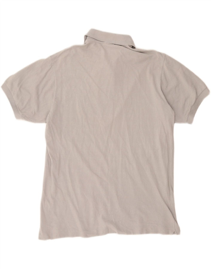 LACOSTE Mens Polo Shirt Size 4 Medium Grey Cotton