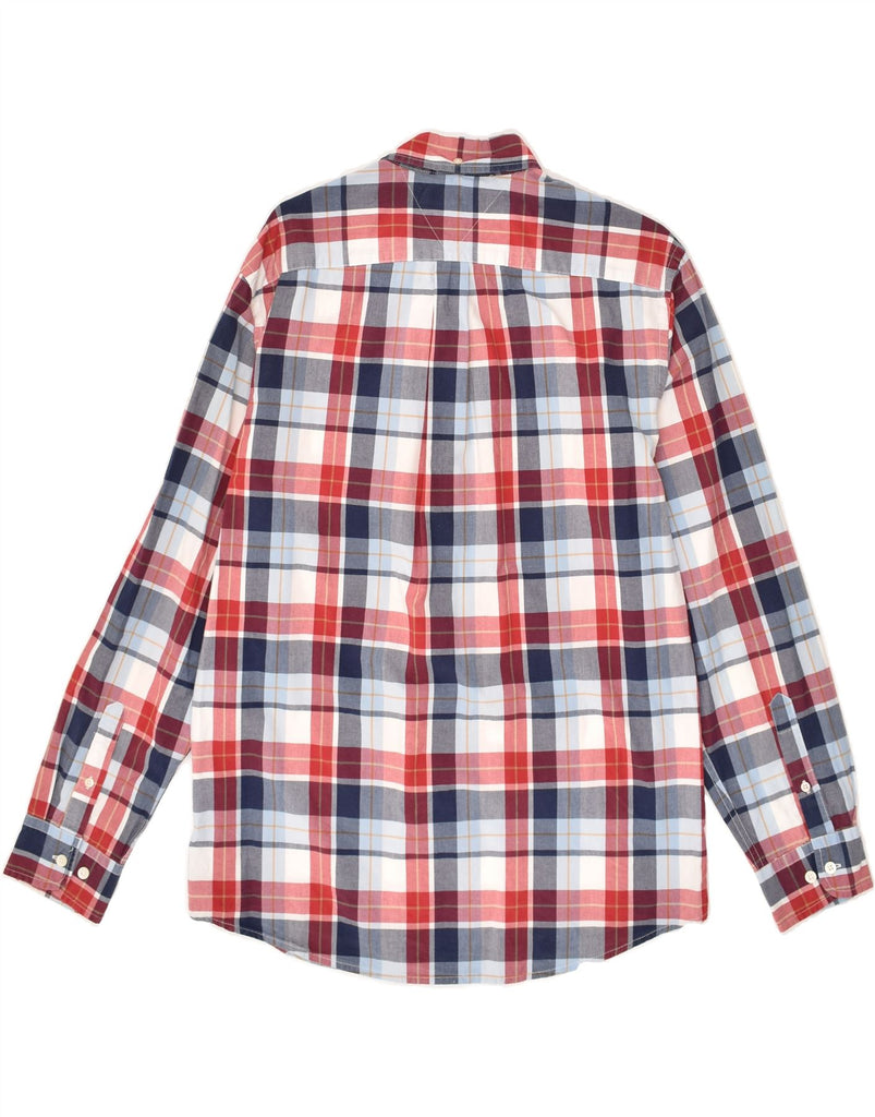 TOMMY HILFIGER Mens Classic Fit Shirt Large Red Check Cotton | Vintage Tommy Hilfiger | Thrift | Second-Hand Tommy Hilfiger | Used Clothing | Messina Hembry 