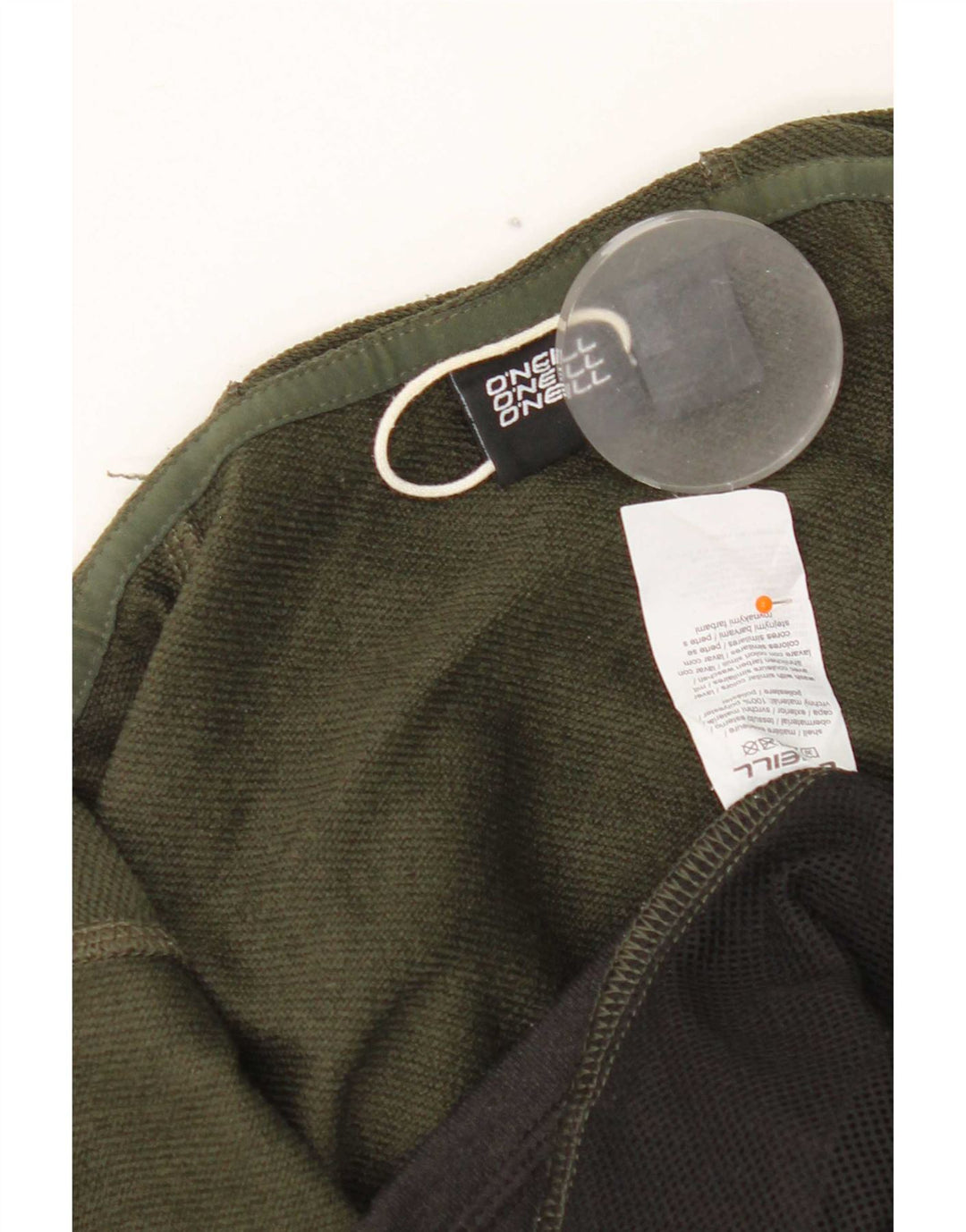 O'Neill Boys Zip Hoodie Sweater 14-15 Years Khaki Colourblock Polyester