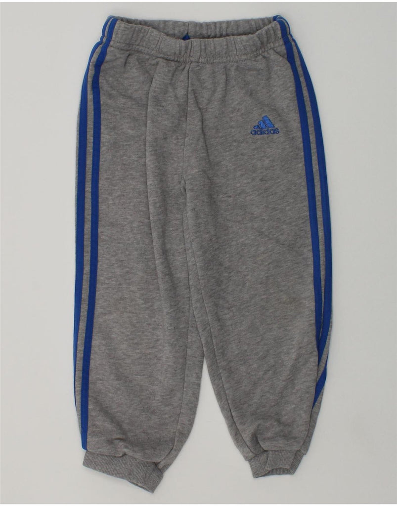 ADIDAS Boys Tracksuit Trousers Joggers 2-3 Years Grey Cotton | Vintage Adidas | Thrift | Second-Hand Adidas | Used Clothing | Messina Hembry 