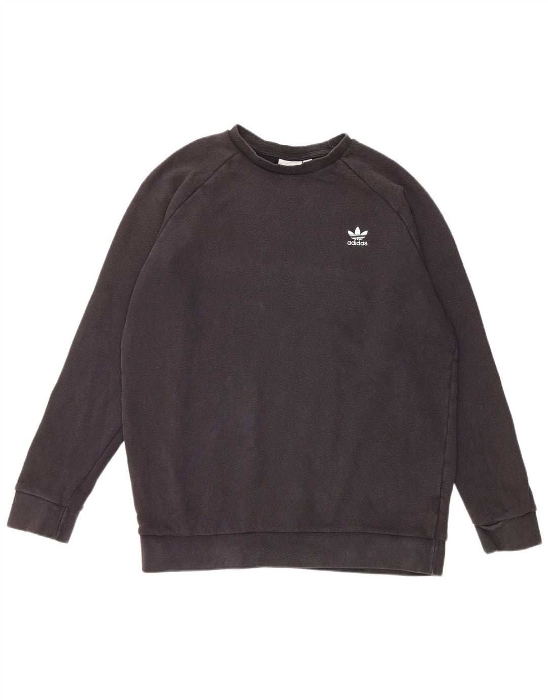 Adidas Mens Sweatshirt Jumper Large Black Cotton