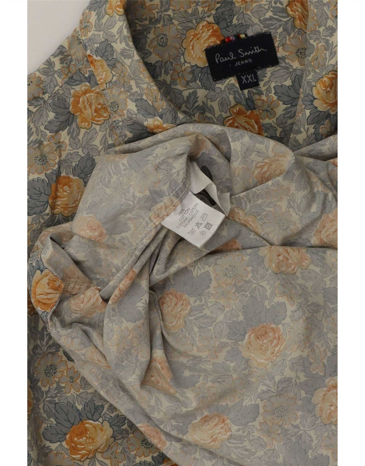 Paul Smith Mens Shirt 2XL Multicoloured Floral Cotton