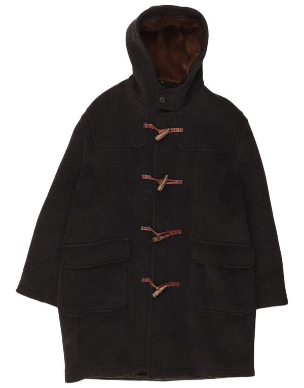 Moorbrook Mens Hooded Duffle Coat IT 52 XL Black Wool