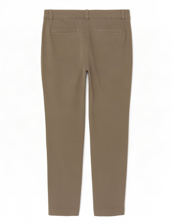 Gap Womens Skinny Cropped Trousers US 8 Medium W30 L25 Khaki Cotton