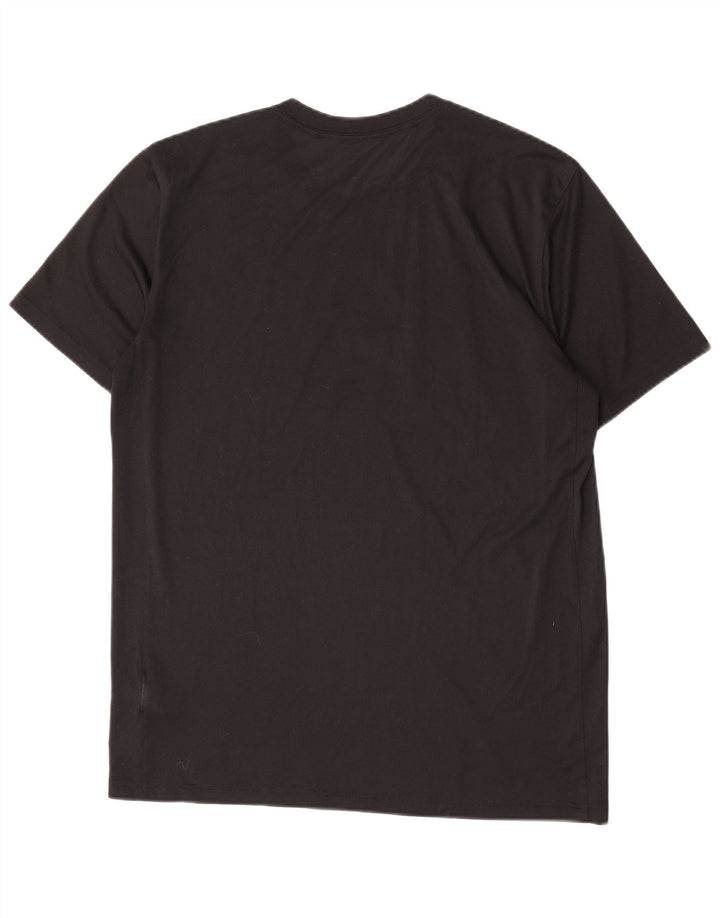 Nike Mens Dri Fit Graphic T-Shirt Top Large Black Polyester