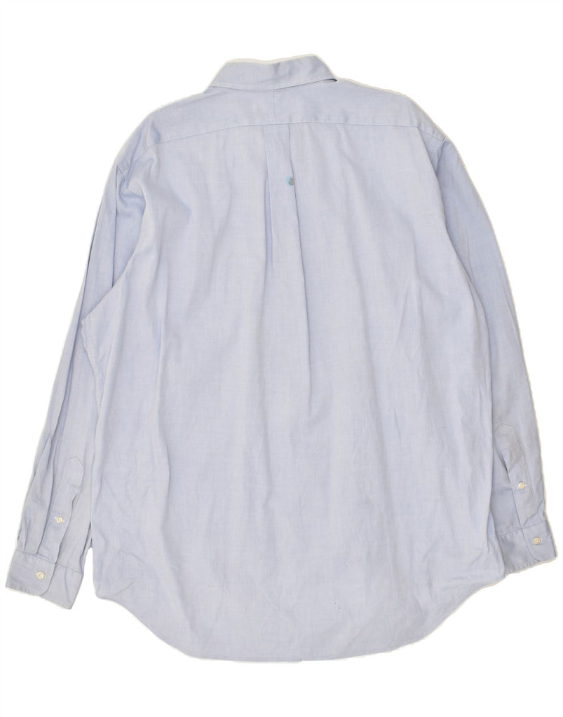 RALPH LAUREN Mens Yarmouth Shirt Size 17 XL Blue Cotton | Vintage Ralph Lauren | Thrift | Second-Hand Ralph Lauren | Used Clothing | Messina Hembry 