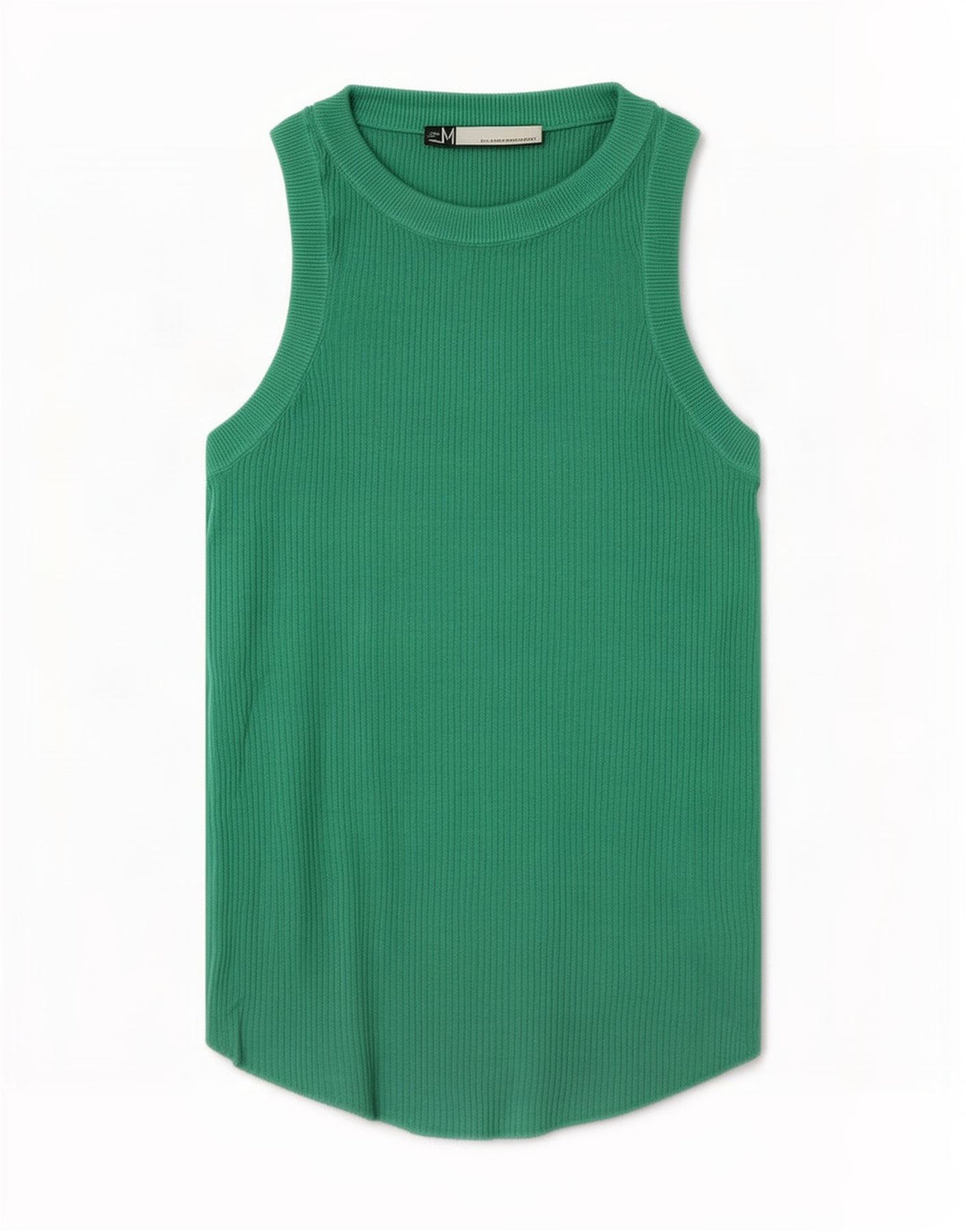 Zara Womens Vest Top UK 12 Medium Green Viscose