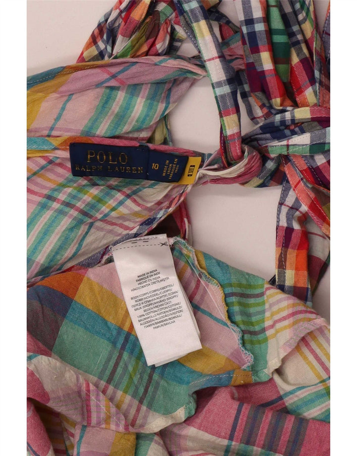 Polo Ralph Lauren Womens Halter Dress US 10 Large Multicoloured Patchwork