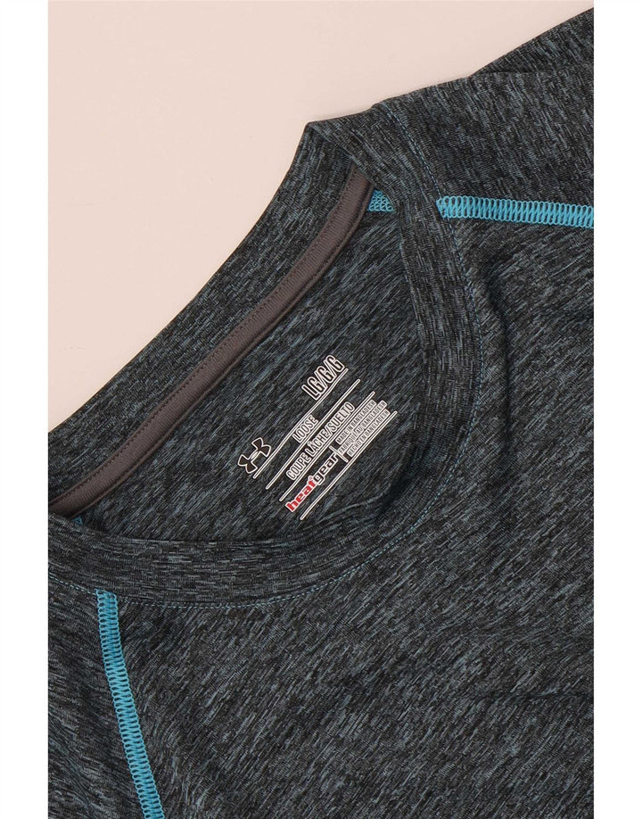 Under Armour Mens Heat Gear T-Shirt Top Large Grey
