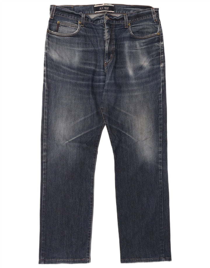 ARMANI Mens Straight Jeans W36 L30 Blue