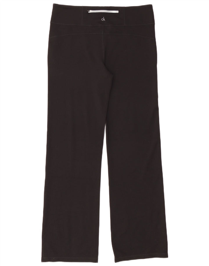CALVIN KLEIN Womens Tracksuit Trousers UK 16 Large Black Polyester