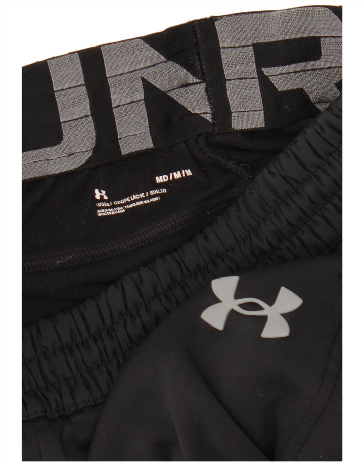 Under Armour Mens Graphic Tracksuit Trousers Joggers Medium Black Polyester