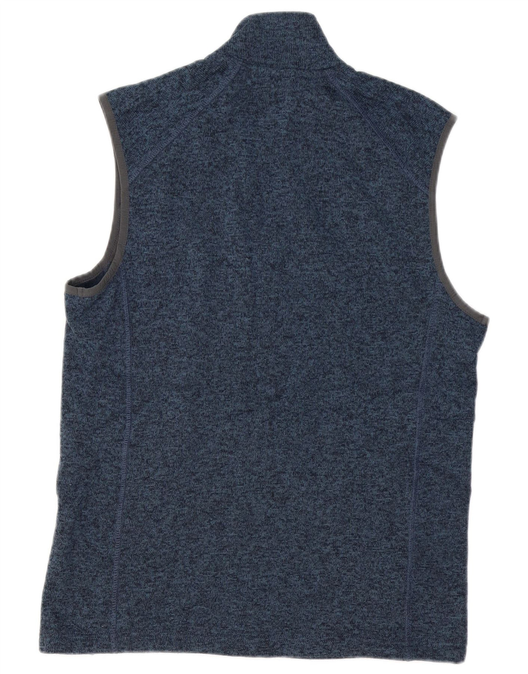 EDDIE BAUER Mens Sleeveless Tracksuit Top Jacket Medium Blue Flecked