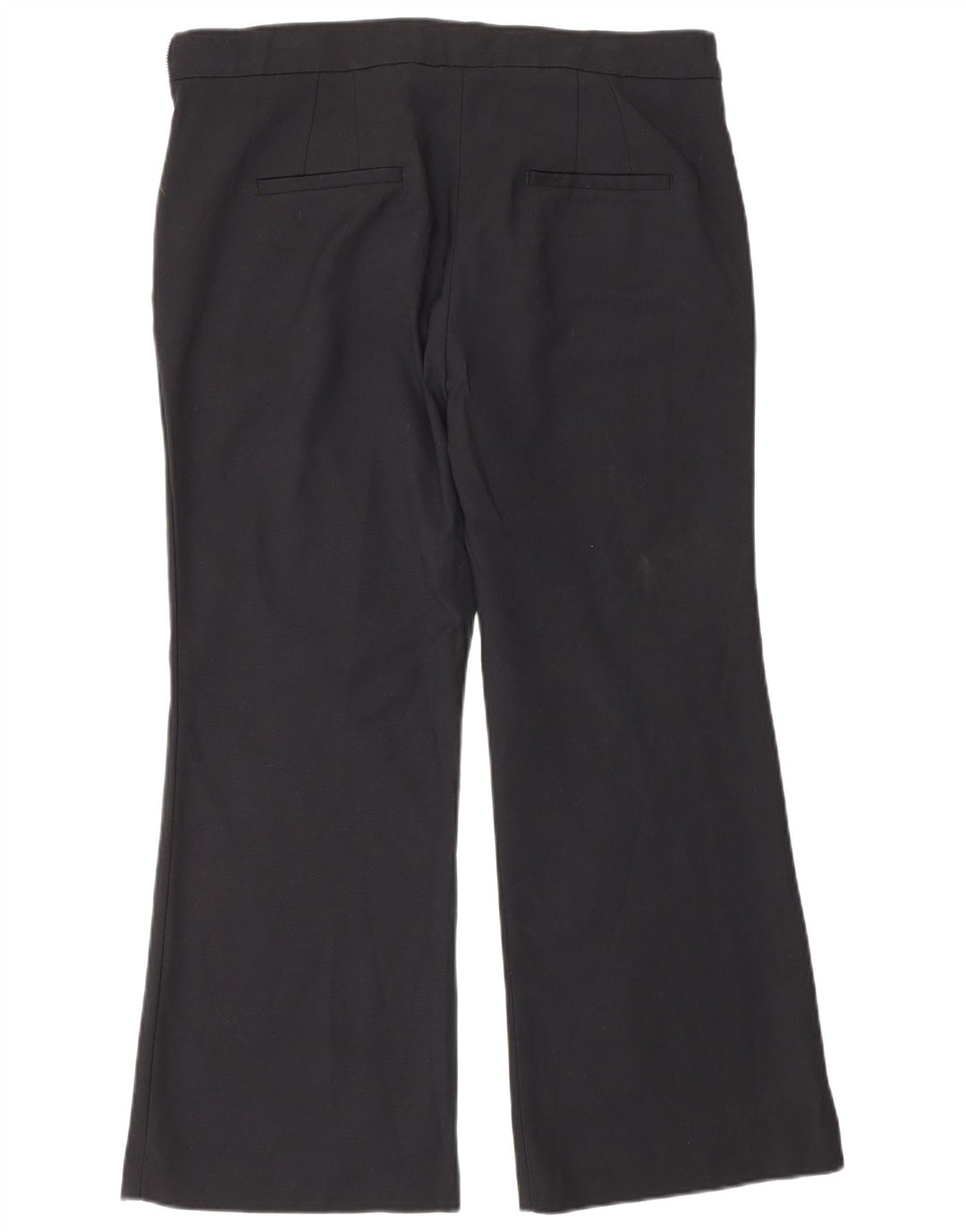 Zara Womens Bootcut Chino Trousers IT 42 Large W32 L26 Black