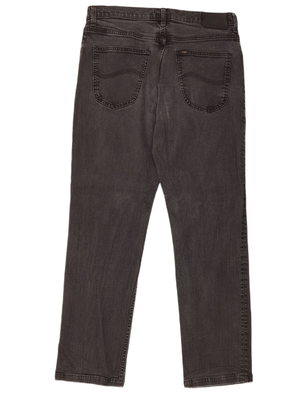 Lee Mens Brooklyn Straight Jeans W34 L30 Black Cotton