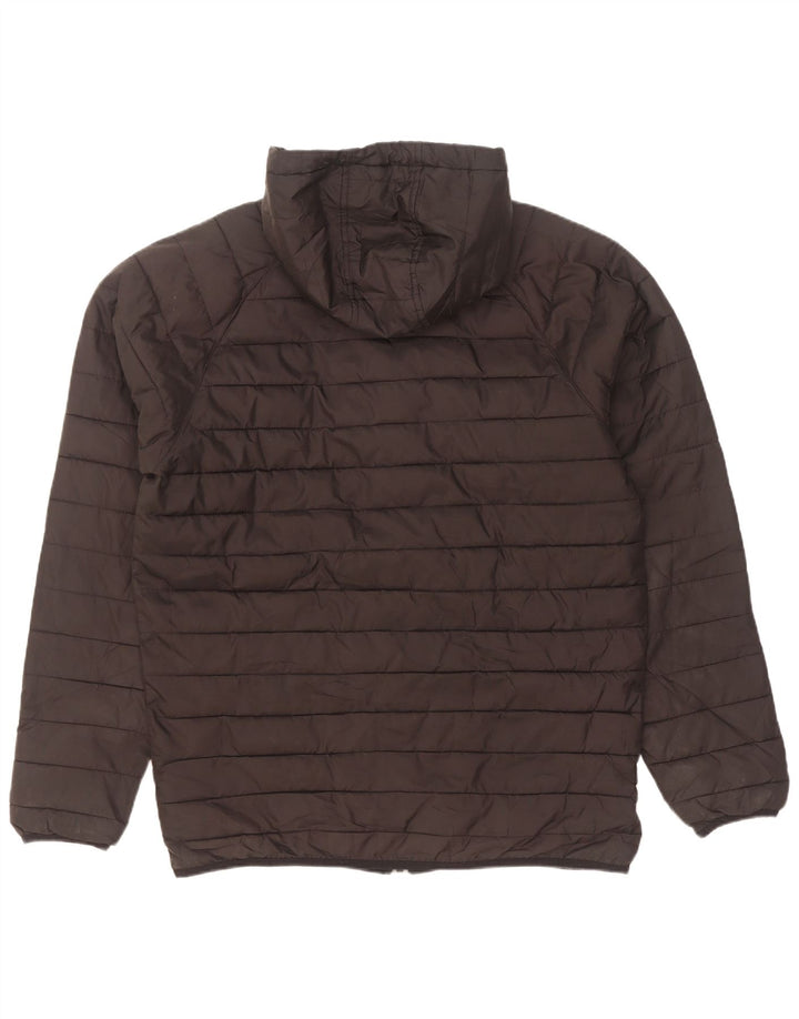Billabong Mens Hooded Padded Jacket UK 40 Large Black Polyester