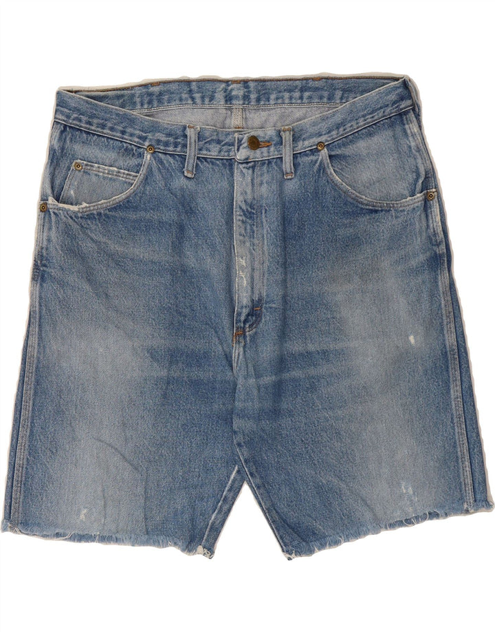 WRANGLER Mens Denim Shorts W36 Large Blue Cotton Vintage Wrangler and Second-Hand Wrangler from Messina Hembry 