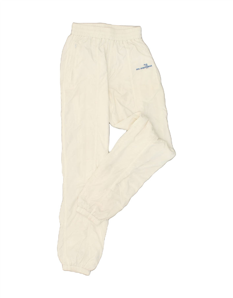VINTAGE Womens Tracksuit Trousers Joggers Medium White | Vintage Vintage | Thrift | Second-Hand Vintage | Used Clothing | Messina Hembry 