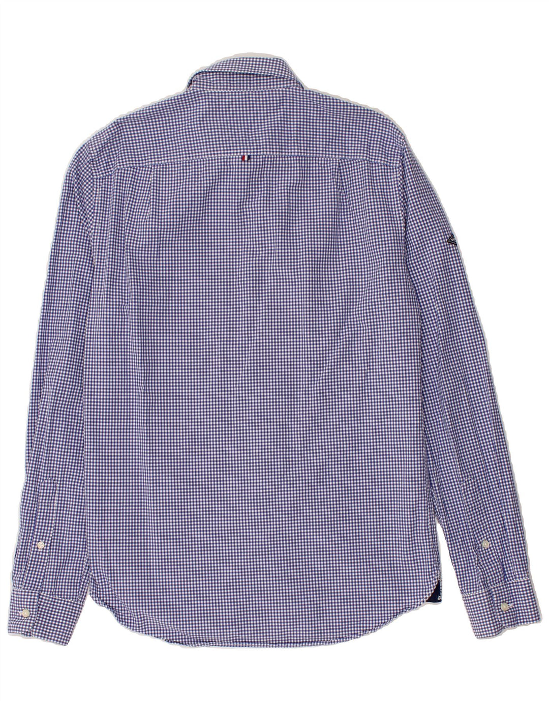 SUPERDRY Mens Modern Classic Fit Shirt Medium Navy Blue Gingham Cotton Vintage Superdry and Second-Hand Superdry from Messina Hembry 