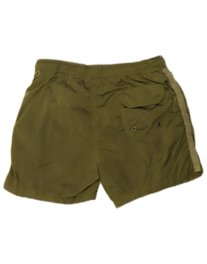 Refrigue Mens Swimming Shorts Small  Green Nylon