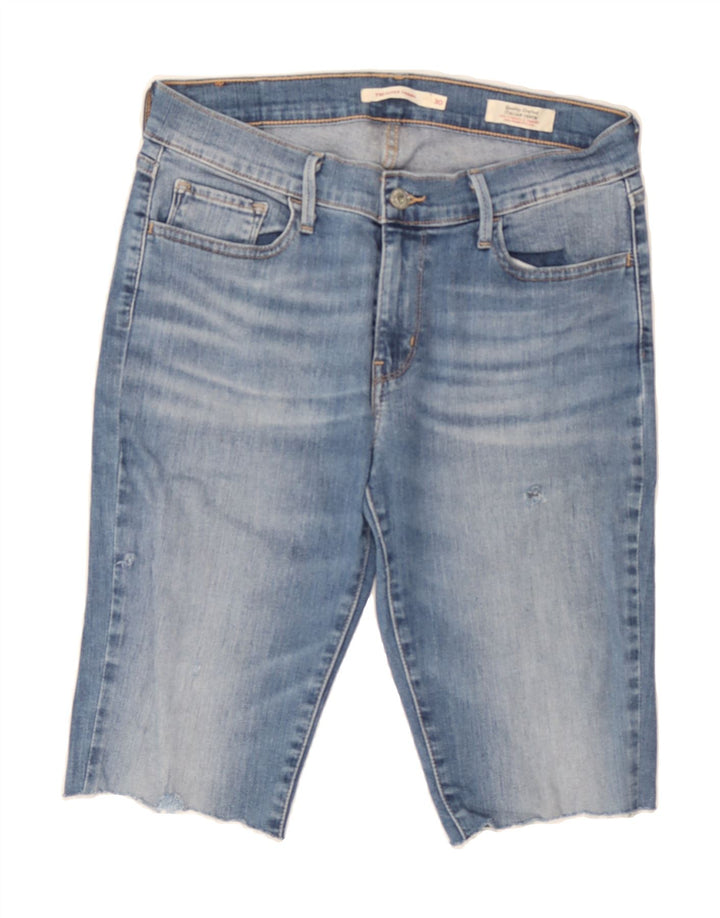 LEVI'S Womens 710 Skinny Denim Shorts W30 Medium  Blue Cotton Vintage Levi's and Second-Hand Levi's from Messina Hembry 