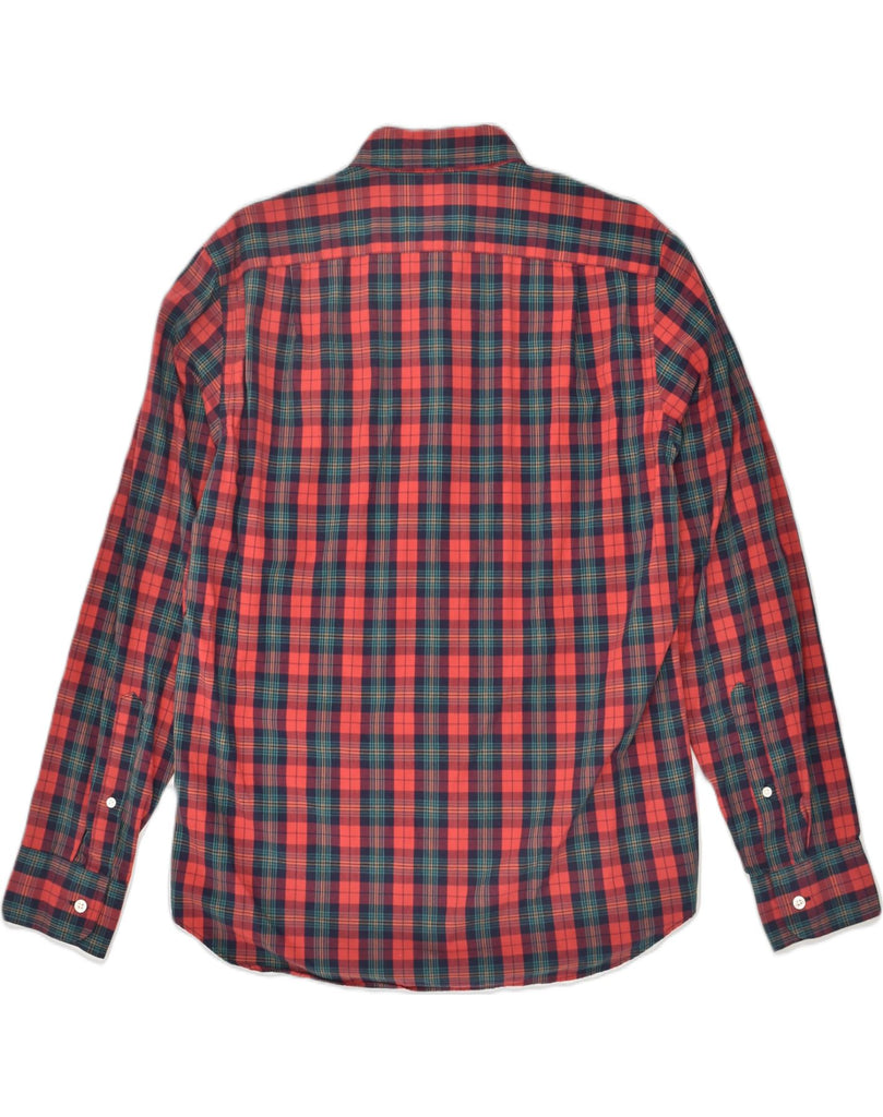 J. CREW Mens Shirt Medium Red Plaid Cotton | Vintage J. Crew | Thrift | Second-Hand J. Crew | Used Clothing | Messina Hembry 