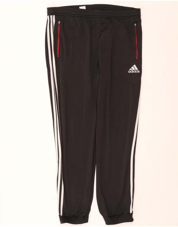 Adidas Mens Tracksuit Trousers Joggers UK 44/46 Large  Black Polyester