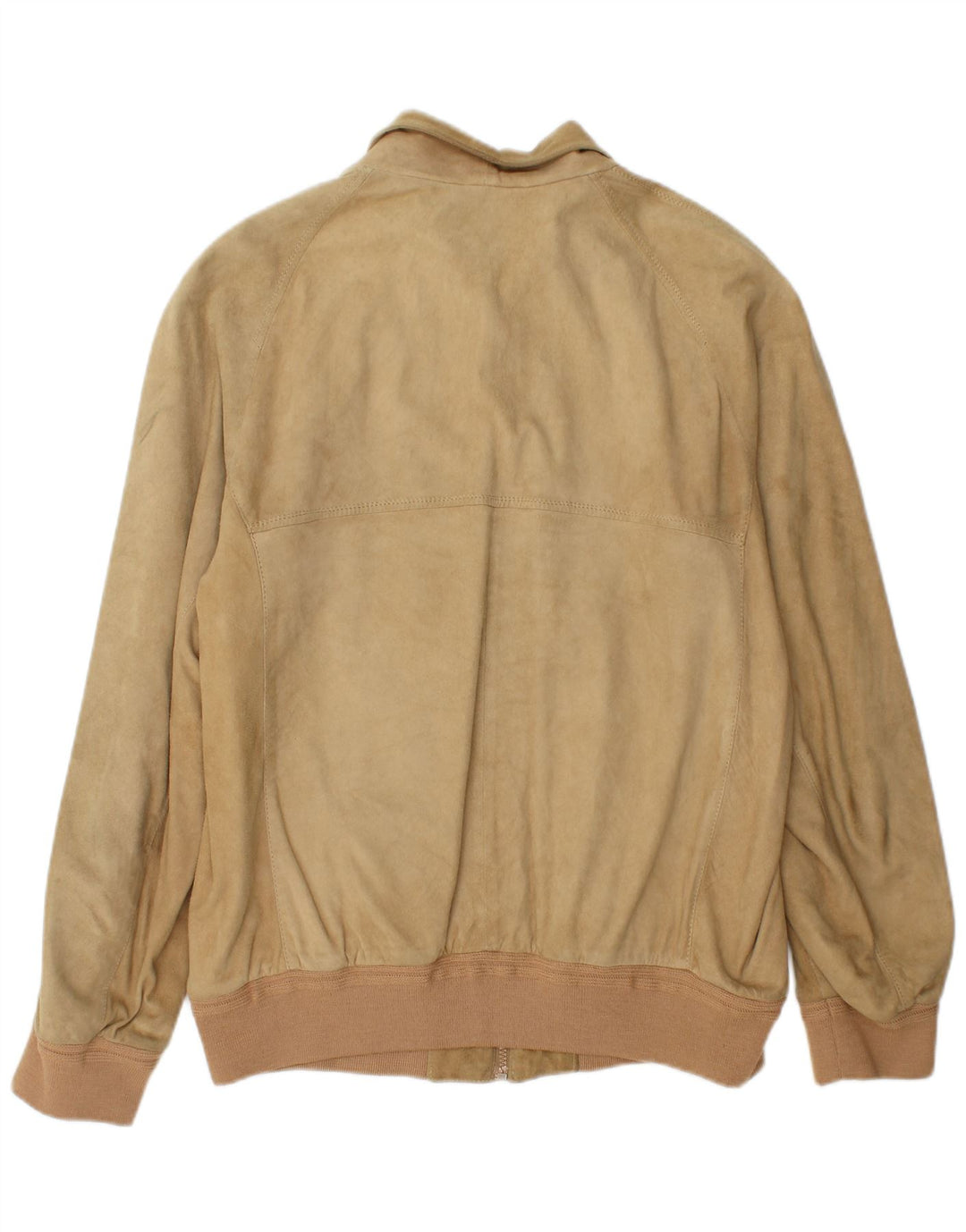 German's Mens Suede Bomber Jacket IT 52 XL Beige