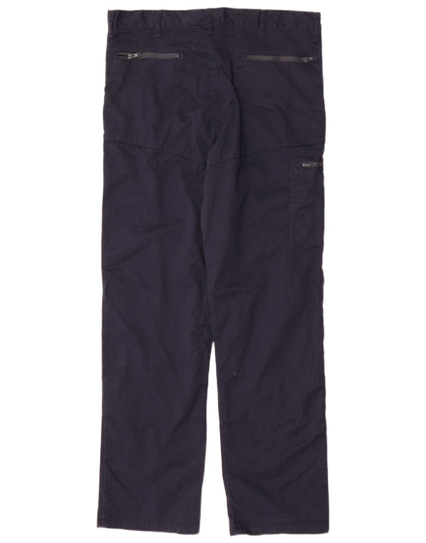 Dickies Mens Redhawk Straight Cargo Trousers W38 L33 Navy Blue Polyester