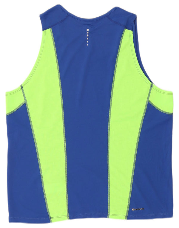 The North Face Mens Vest Top Large Blue Colourblock Polyester