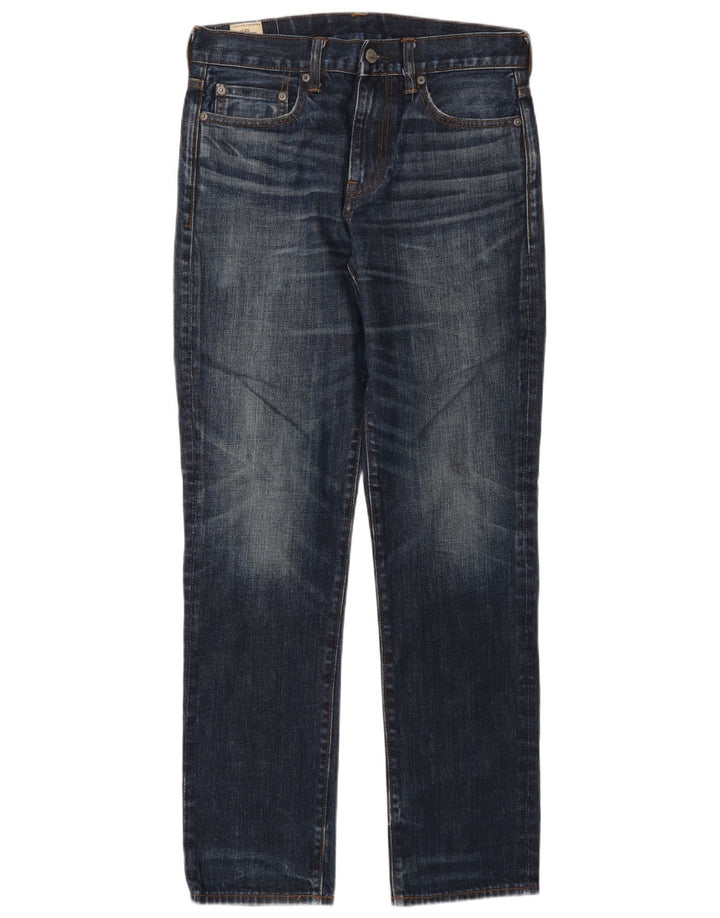 J. Crew Mens 770 Straight Jeans W29 L32 Navy Blue Cotton