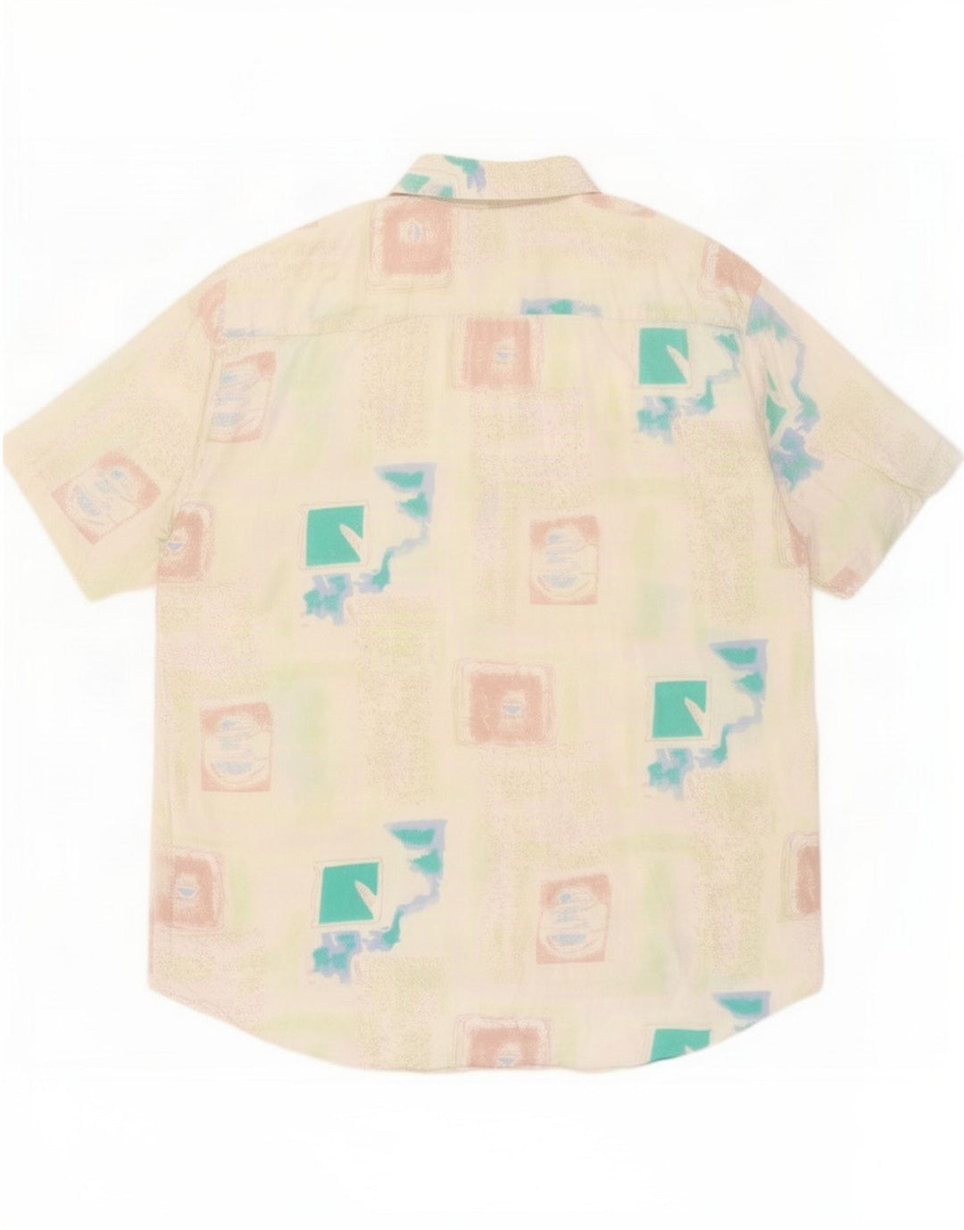 Rob Roy Mens Short Sleeve Shirt Large Multicoloured Geometric