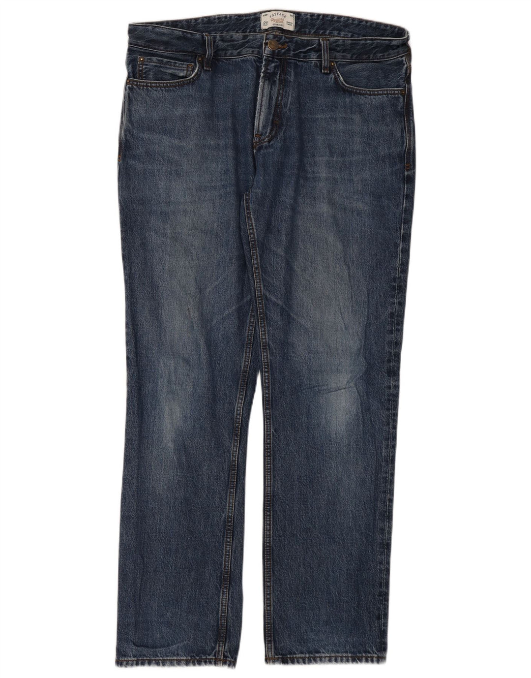 Fat Face Mens Straight Jeans W36 L32 Blue Cotton