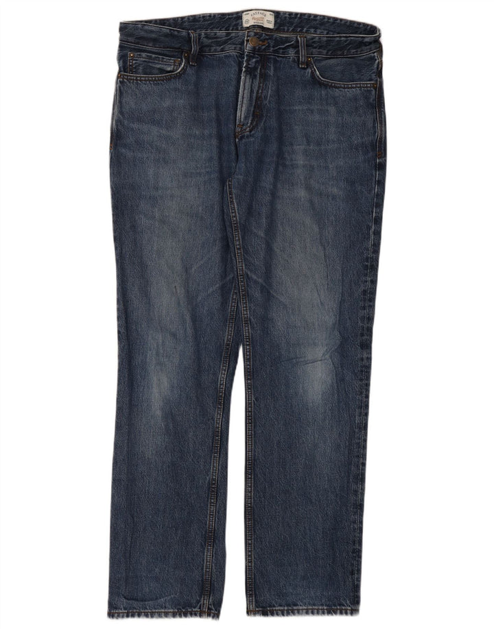 Fat Face Mens Straight Jeans W36 L32 Blue Cotton