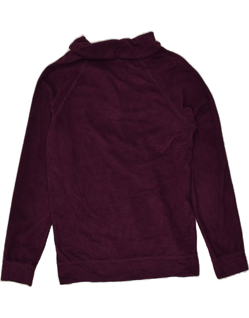 L.L.BEAN Womens Fleece Jumper UK 12 Medium Purple Polyester | Vintage L.L.Bean | Thrift | Second-Hand L.L.Bean | Used Clothing | Messina Hembry 