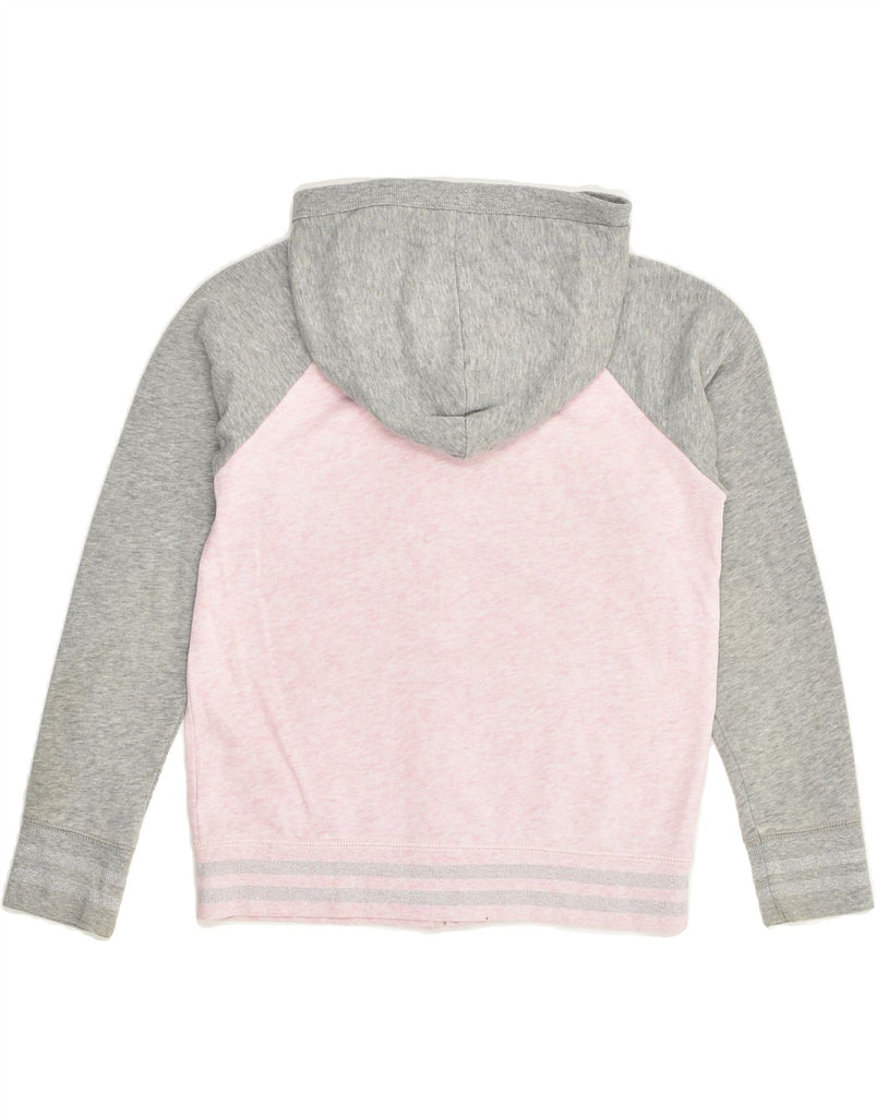 GAP Girls Graphic Zip Hoodie Sweater 11-12 Years XL  Pink Colourblock | Vintage Gap | Thrift | Second-Hand Gap | Used Clothing | Messina Hembry 