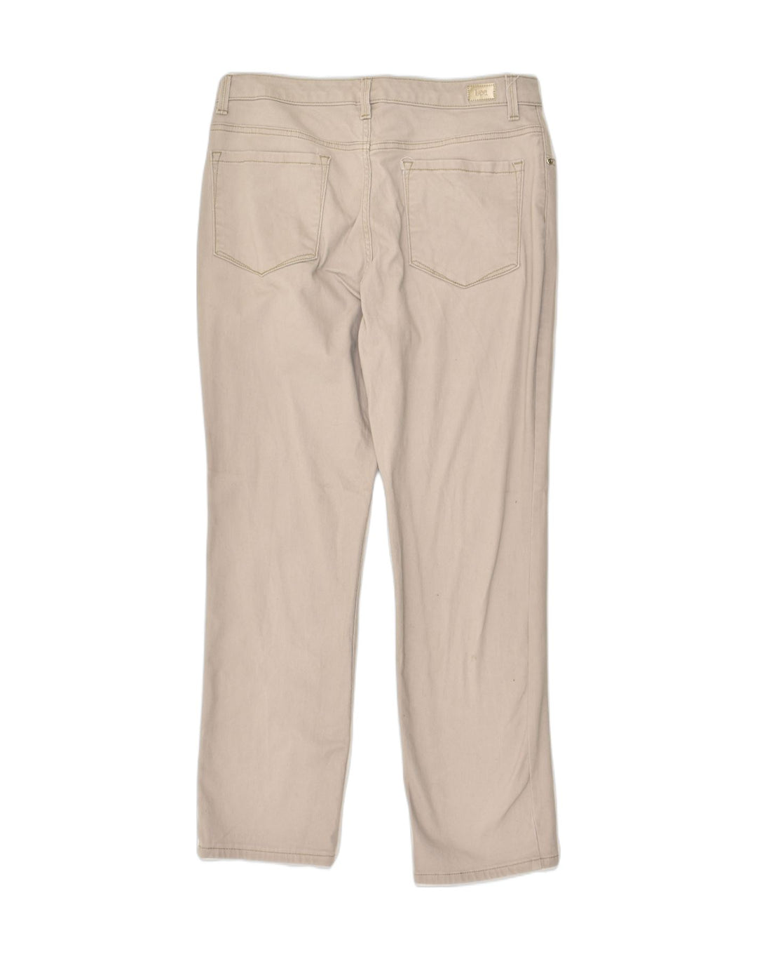 LEE Womens Relaxed Fit Casual Trousers US 14 XL W32 L29  Beige Cotton | Vintage Lee | Thrift | Second-Hand Lee | Used Clothing | Messina Hembry 