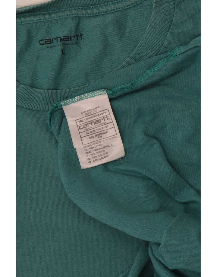 Carhartt Mens Madison T-Shirt Large Green Cotton