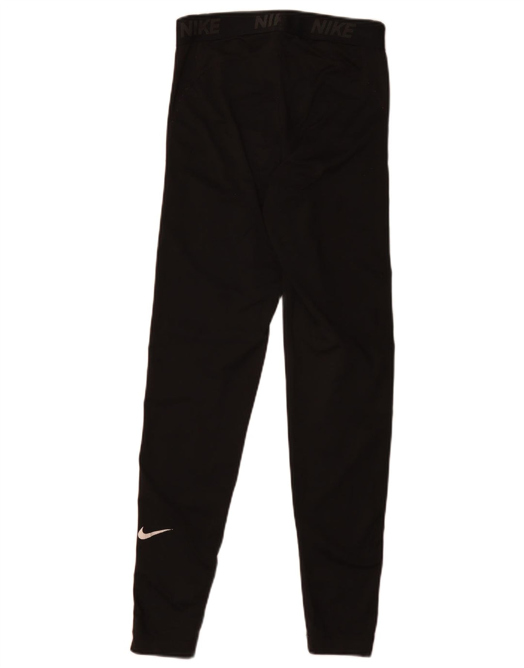 Nike Womens Dri Fit Graphic Leggings UK 10 Small Black Polyester