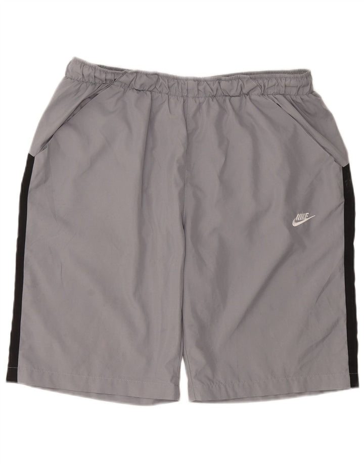 NIKE Mens Sport Shorts XL Grey Colourblock Polyester