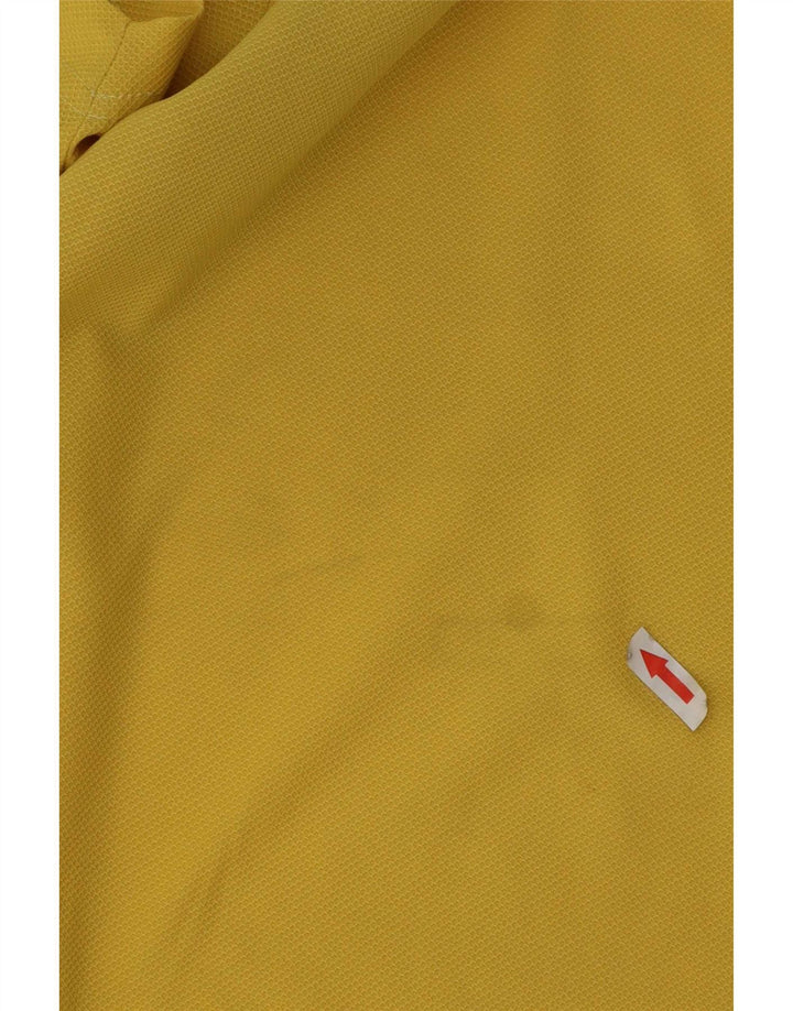 AUSTRALIAN L'ALPINA Mens Polo Shirt Medium Yellow Polyester