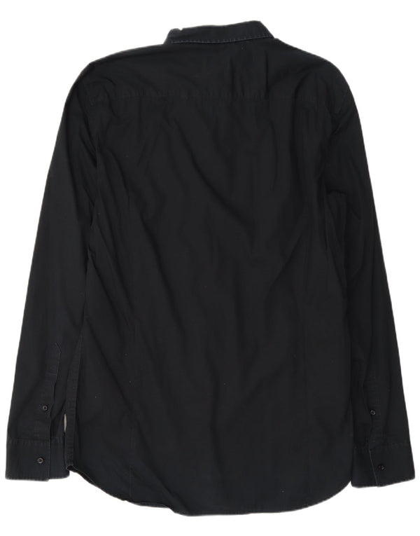Diesel Mens Shirt XL Black Cotton