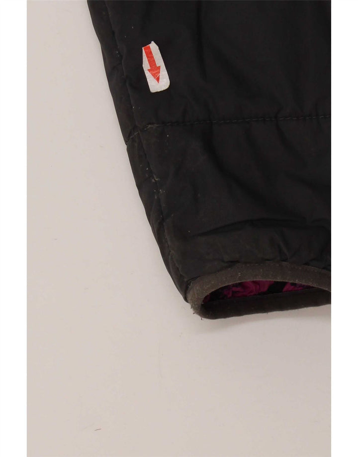 The North Face Girls Hooded Reversible Jacket 9-10 Years Medium Black