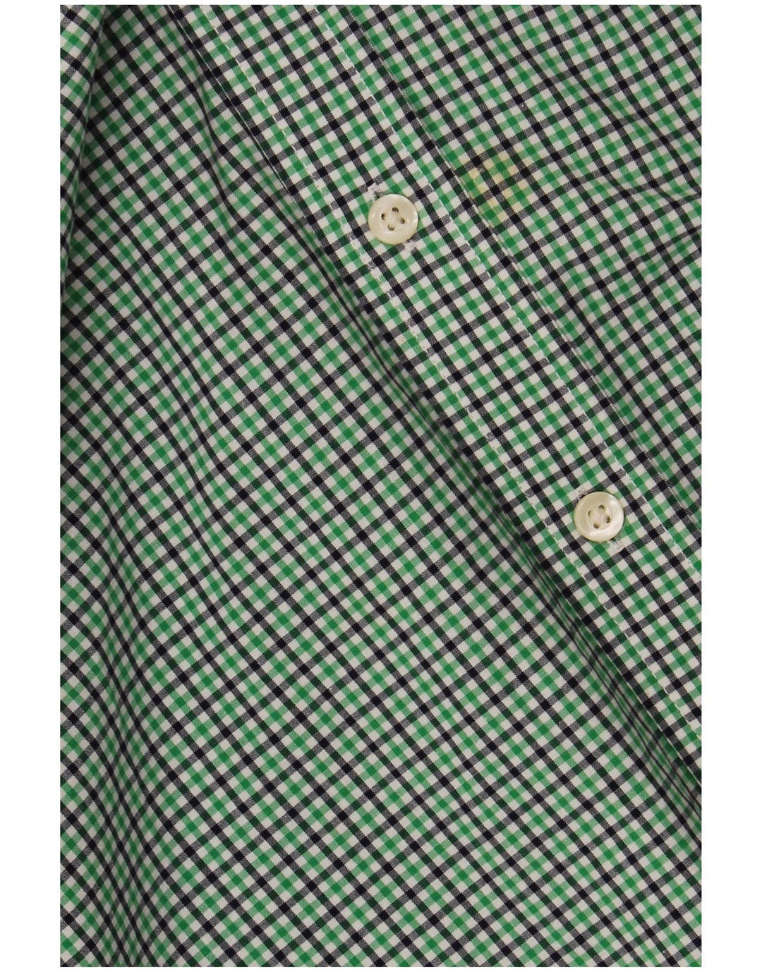 Gap Mens Slim Fit Shirt XL Green Check Cotton