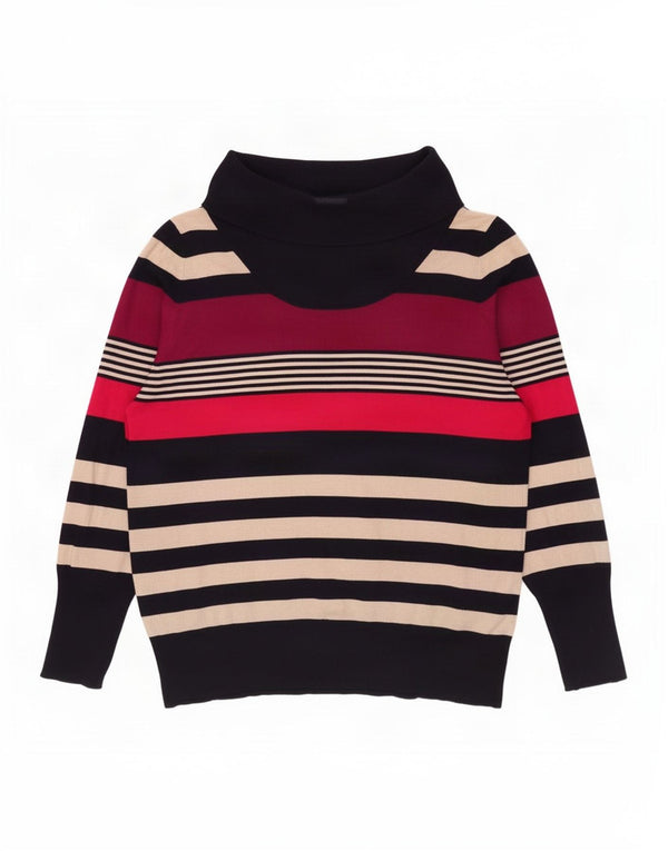 Marks & Spencer Womens Roll Neck Jumper Sweater UK 20 2XL Multicoloured