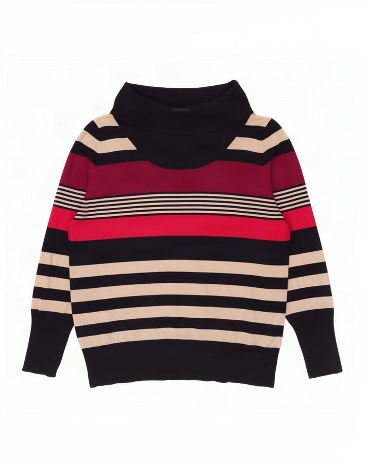 Marks & Spencer Womens Roll Neck Jumper Sweater UK 20 2XL Multicoloured